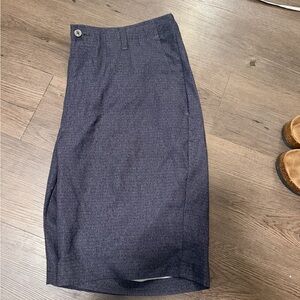 Pebble Beach Dark Gray Pencil Shorts